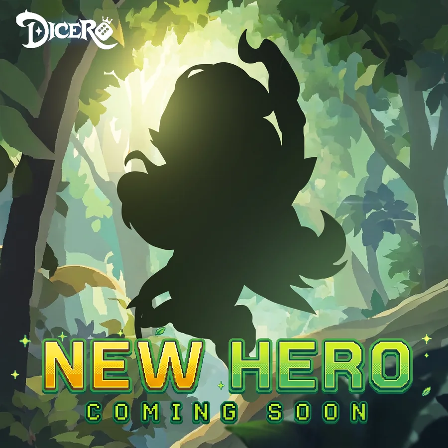 公式Discordの予告バナー。新勇者と思われるシルエットと「NEW HERO / COMING SOON」の文字